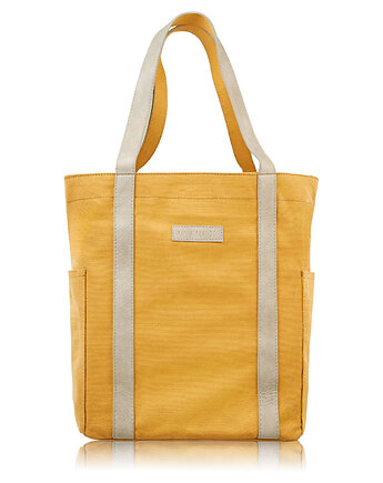 TORBA DAMSKA NA RAMIĘ SHOPPER DUŻA WEGAŃSKA ŻÓŁTA Paolo Peruzzi, Paolo Peruzzi