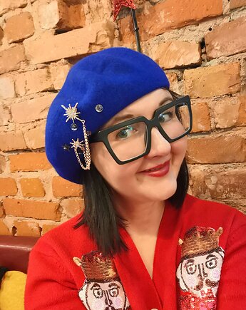 Beret kobaltowy, YOKOdesign