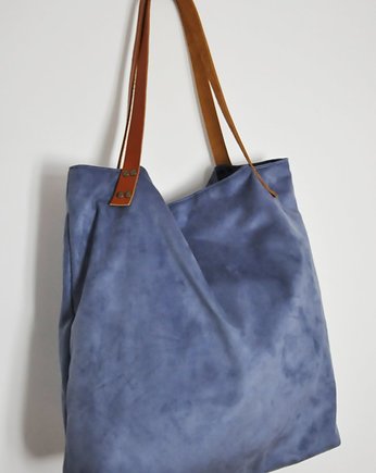 Torba tote XXL - szaroniebieska, PRACOWNIA 166