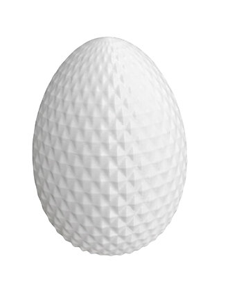 Figurka STOJĄCA na Wielkanoc Ozdoba BIAŁA Koszyczka Stroika Jajko Pisanka, smxdsgn