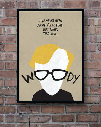 Woody Allen - plakat 61x91 cm - art giclee print, minimalmill