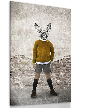 Obraz na płótnie - BULDOG GUSTAW  120x80cm, LUdesign gallery