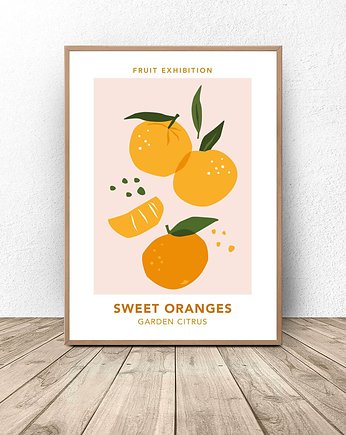 Plakat z owocami "Sweet oranges" A3 (297mm x 420mm), scandiposter