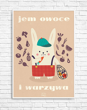 Jem owoce i warzywa- plakat, Ja Cię Broszę