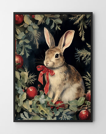 Plakat Świąteczny zajączek, HOG STUDIO