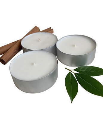 XXL Sandal & Cedar 3 szt. tealight 105g- wosk sojowy (dostępne inne zapachy), Coccola JEWELLERY