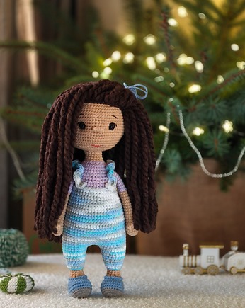 Lalka szydełkowa, Prezent dla dziewczynki, Lalka na prezent, EcoToysByNastya