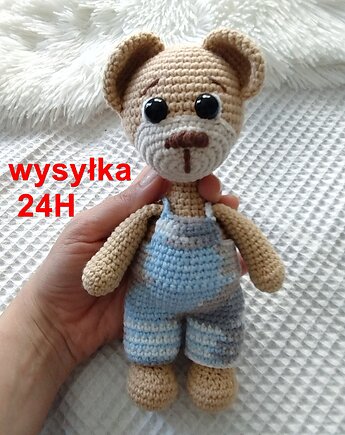 Miś Patryk, misio,, szydlAnki