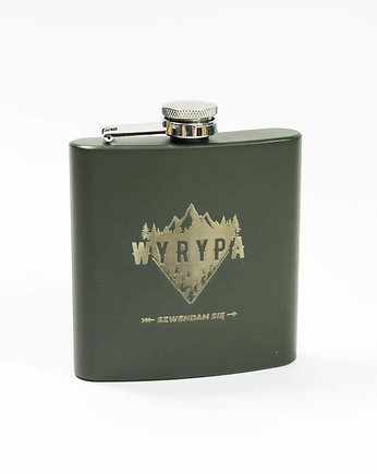 Piersiówka metalowa 180ml WYRYPA khaki, Szwendam sie