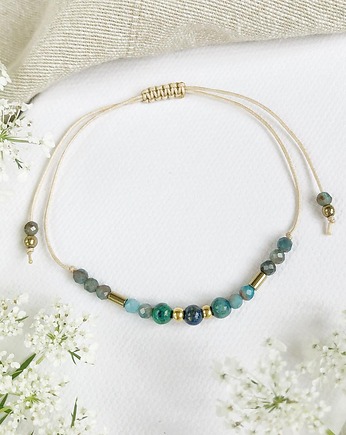 Bransoletka Cloe z azurytem i apatytami, Gleeme Jewellery