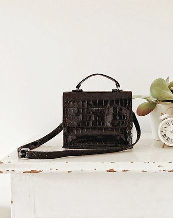 Trunkette Croco Black / torebka kuferek, Alicja Getka LAB