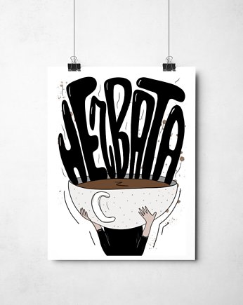 Plakat "Herbata", Pracownia Artystyczna Patki