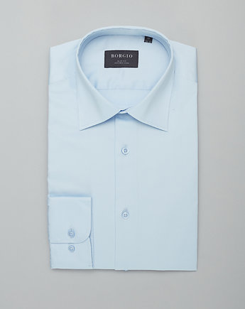Koszula męska simeria 00432 błękit slim fit, OSOBY - Prezent dla Chłopaka