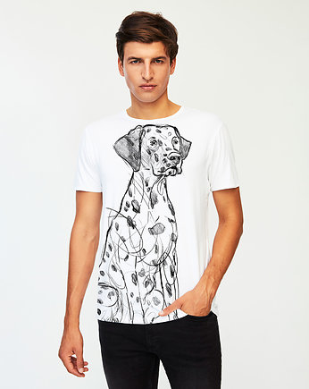 Dalmatian Dog Men's T-shirt white, SELVA