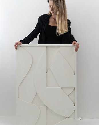 Minimalistyczny obraz 3D / relief 70x100 / Freedom.01, Luumi Studio