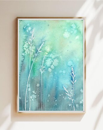 Oryginalna akwarela. Łąka A5, Malgorzata Domanska