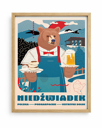 Plakat - Niedźwiadek, Ewelina Gąska