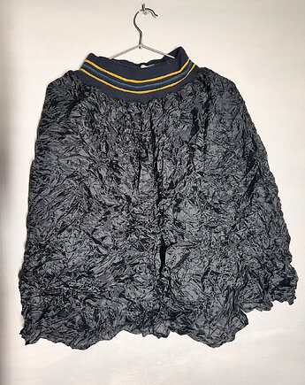 Czarna krótka spódnica  gnieciona - plisowana, soie star