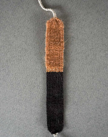 Szeroka bransoletka ręcznie tkana na krośnie, Słońcem Tkane