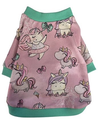 Bluza dla psa z kapturem Jednorożce, Psia szafa