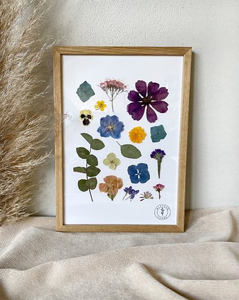 Dębowa ramka suszone kwiaty, Blossom Frame