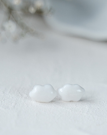 Kolczyki porcelanowe CLOUD, rękoczyny