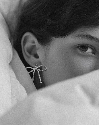 Kolczyki  Kokardka srebro, Vander jewelry