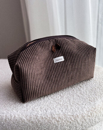 Kosmetyczka sztruksowa Choco, Laveni