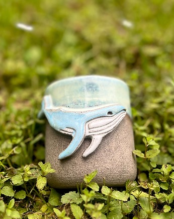 Czarka  ceramiczna z wielorybem, ceramic bubble