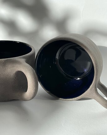 Kubek czarny kobalt 180 ml, Nie łam się