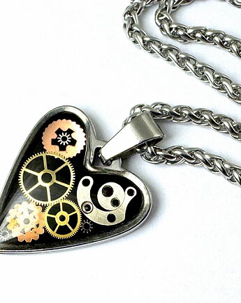 WISIOR Serce drobinki czasu - czarny II