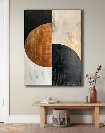 Geometria natury - Obraz na płótnie - Druk Blejtrama, Minimalizm, Loft #144, Black Sapphire Art