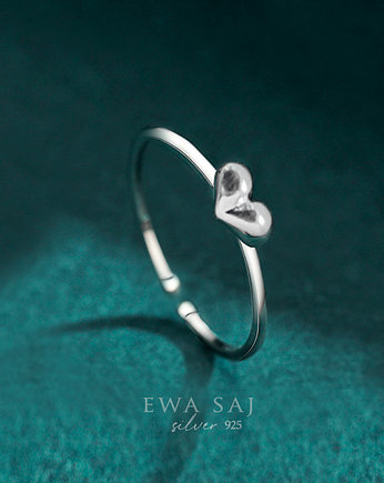 Pierścionek Love Serduszko- Makaliboo, Ewa Saj  Silver