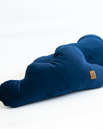Welurowe poduszki dekoracyjne niebieskie chmurki, MamaOtula