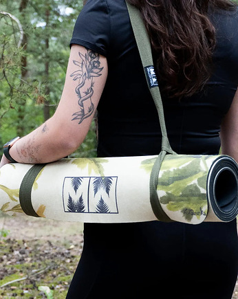 Bawełniany pasek do transportu maty do jogi Fern, Mellow Ways