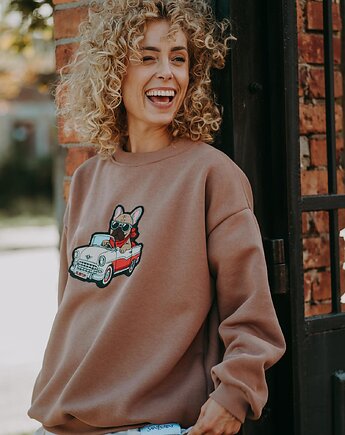 Bluza  oversize Bulldog Ride dla dorosłych, BejbiStory