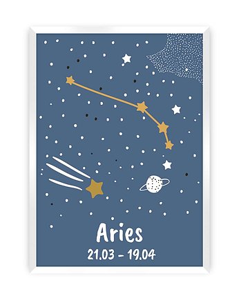 Obrazek Zodiac Aries 30x40, Yellow Tipi