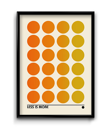 Plakat Bauhaus Less Is More, OSOBY - Prezent dla taty