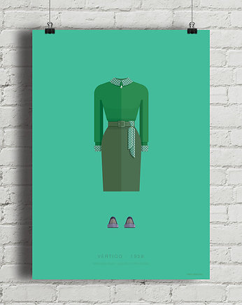 Vertigo - Hitchcock - plakat art giclee, minimalmill