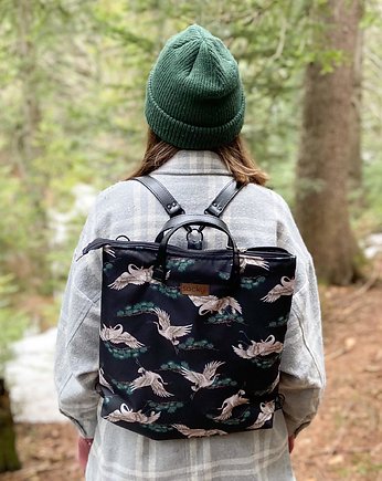 Torbo plecak 2w1 żurawie, sacky bag