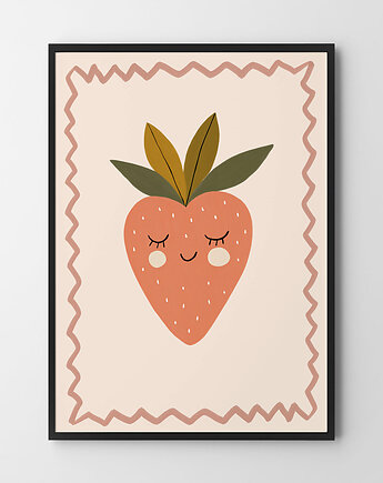 Truskawka - plakat dla dzieci pokój dziecka, HOG STUDIO