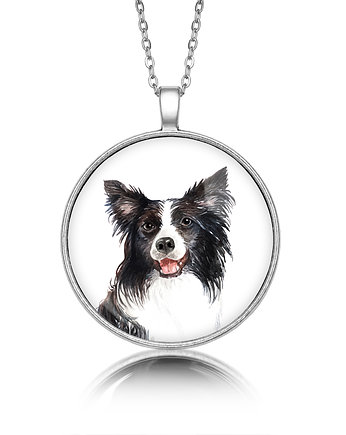 Medalion okrągły BORDER COLLIE rasowy pies, laluv