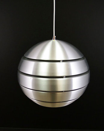 Lampa wisząca srebrna, duński design, lata 60, Przetwory design