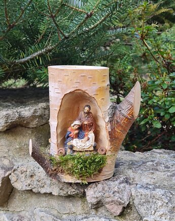 Szopka bożonarodzeniowa, Stajenka, Świecznik  Brzoza #13, Byfyj gallery