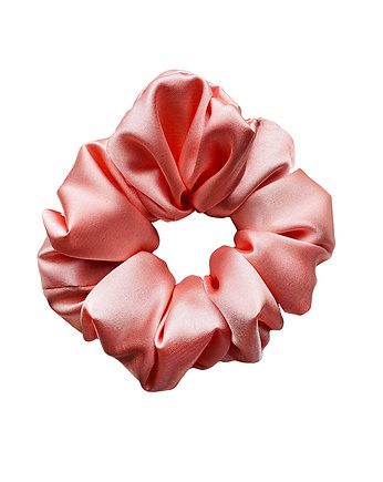 Satynowa gumka do włosów scrunchie Łosoś RÓŻNE MODELE, Nandi