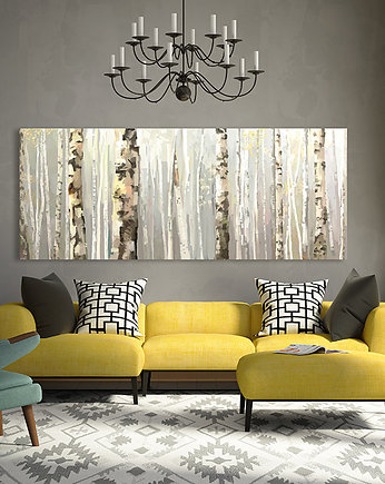 OBRAZ NA PŁÓTNIE - LAS - 150x60cm, LUdesign gallery