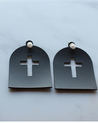 Kolczyki Halloween mroczne czarne, iziartwear