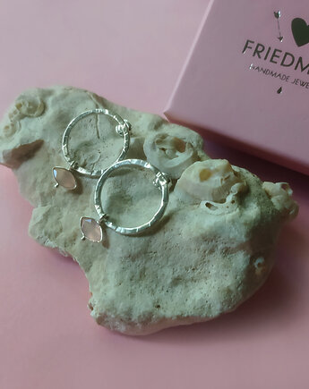 Kolczyki Plates Pink - srebro 925, Friedman Jewelry