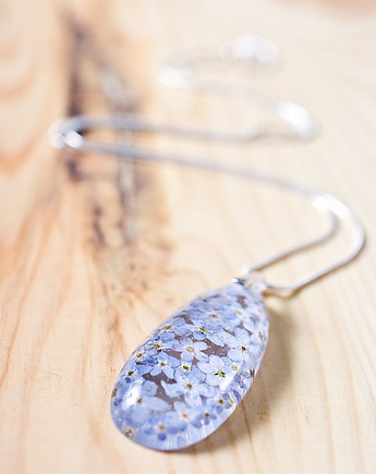 Naszyjnik z niezapominajkami w żywicy, So Jewelry