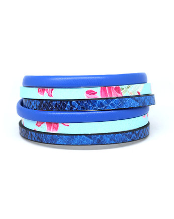 Bransoletka rzemienie Fun niebieska, Kociokwik Jewelry